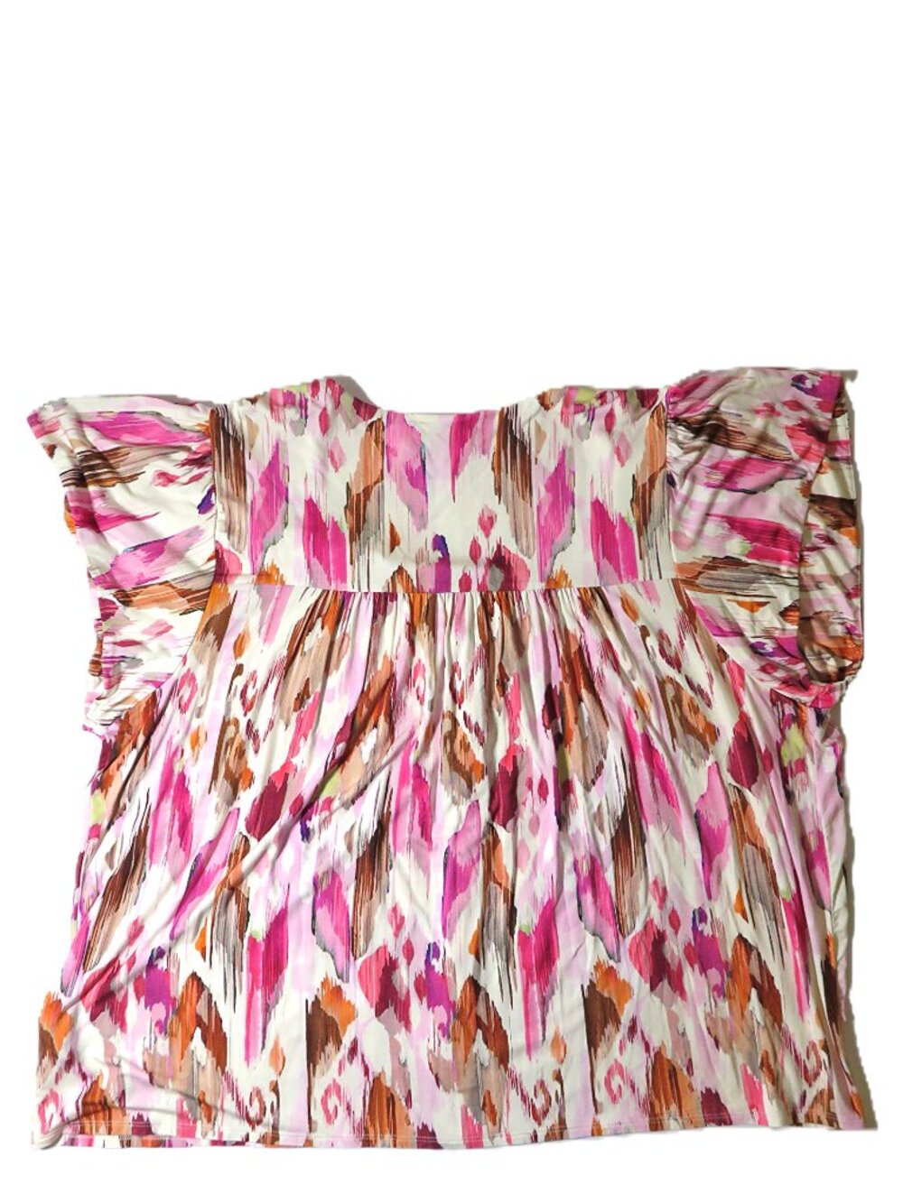 NWT Liverpool Los Angeles‎ Pink Abstract Watercolor Blouse Plus Size 3X - Picture 3 of 8